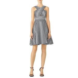 HUNTER BELL Cross Neck Flare Dress 2R